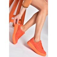  fox shoes orange suede γυναικεία αθλητικά παπούτσια sneakers