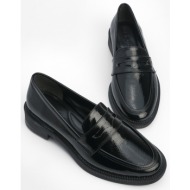  marjin women`s loafer casual shoes celas black patent leather