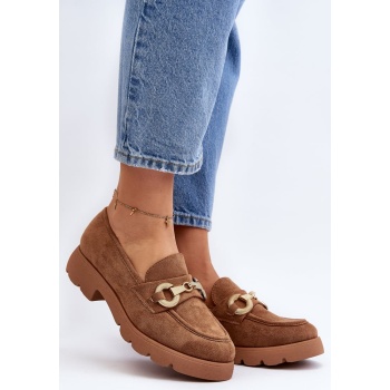 women`s loafers with camel railenes σε προσφορά