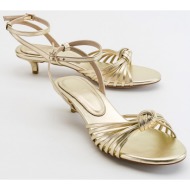  luvishoes vind women`s gold metallic heeled sandals