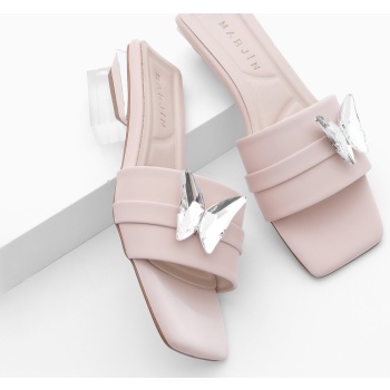 marjin women`s stone heeled slippers