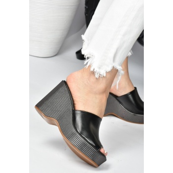 fox shoes women`s black wedge heeled σε προσφορά