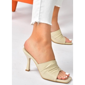 fox shoes beige thin heeled women`s σε προσφορά