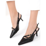  soho women`s black classic heeled shoes 18804