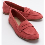  luvishoes f02 dusty rose suede women`s ballerinas