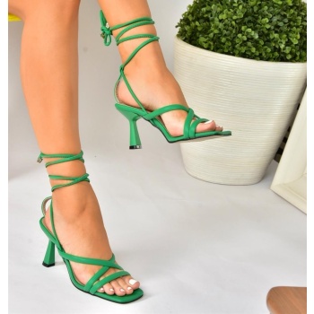 fox shoes women`s grass green ankle tie σε προσφορά