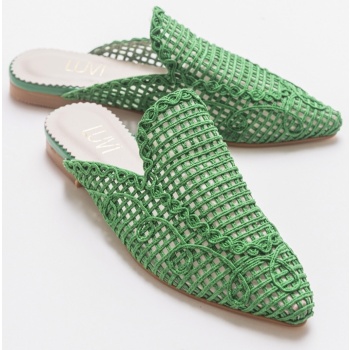 luvishoes 202 green women`s slippers