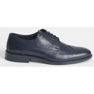 altinyildiz classics men`s navy blue 100% leather classic shoes
