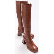  luvishoes noote tan print women`s boots