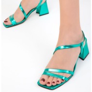  soho green women`s classic heeled shoes 18016