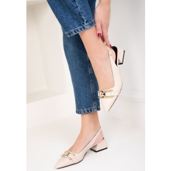 soho women`s beige classic heeled shoes σε προσφορά