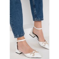  soho women`s white classic heeled shoes 18838