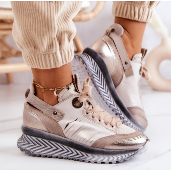 women`s leather sneakers maciejka σε προσφορά