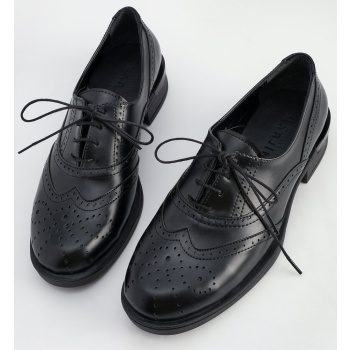 marjin women`s oxford shoes sonres black