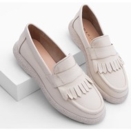  marjin women`s loafer casual shoes bonkes beige