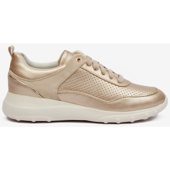 women`s sneakers in gold color geox σε προσφορά