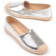  capone outfitters women`s capone silver espadrilles
