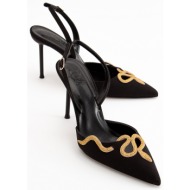  luvishoes molpo black women`s heeled shoes
