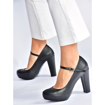 fox shoes black platform heeled women`s σε προσφορά