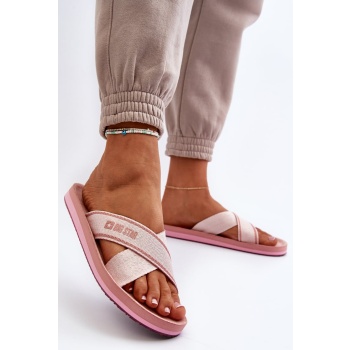 women`s slippers big star pink σε προσφορά