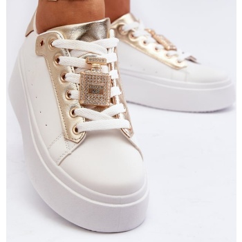 white women`s sneakers with celedria σε προσφορά