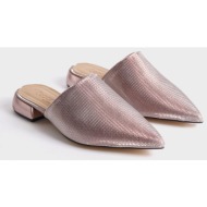  capone outfitters women`s pointed toe short heel closed slippers