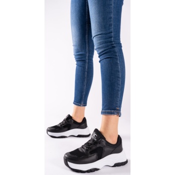 riccon black and white women`s sneakers