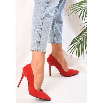 shoeberry women`s red suede classic