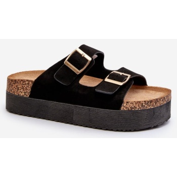 women`s platform slippers with black σε προσφορά