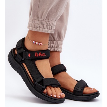 women`s sandals lee cooper black