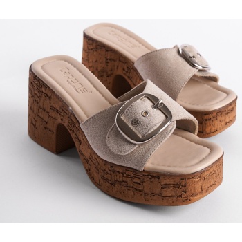 capone outfitters women`s cork platform