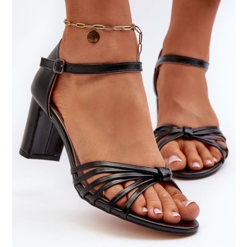 women`s high heeled sandals black σε προσφορά
