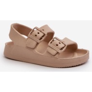  children`s lightweight sandals with buckles big star beige