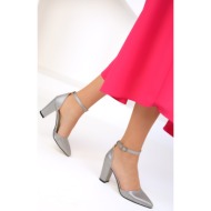  soho women`s gray classic heeled shoes 16816