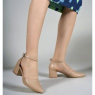  riccon women`s heeled shoes 00123801 nude skin