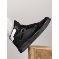 riccon men`s comfort sneaker boots 001263 black smoked