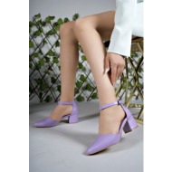  riccon women`s heeled shoes 00123801 lilac skin