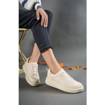 riccon women`s sneakers 0012148 ecru σε προσφορά