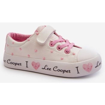 lee cooper girls` sneakers white σε προσφορά