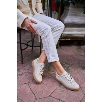 madamra beige women`s thick laced σε προσφορά