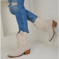  soho beige suede women`s boots & booties 18682