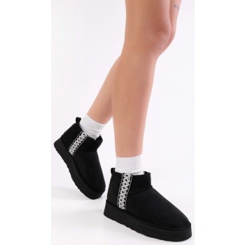 shoeberry women`s uppy black suede σε προσφορά