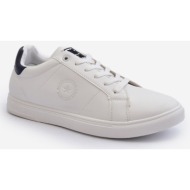  men`s eco leather big star low-top sneakers white