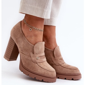 women`s eco suede high-heeled shoes σε προσφορά