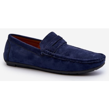 men`s eco suede loafers, navy blue σε προσφορά