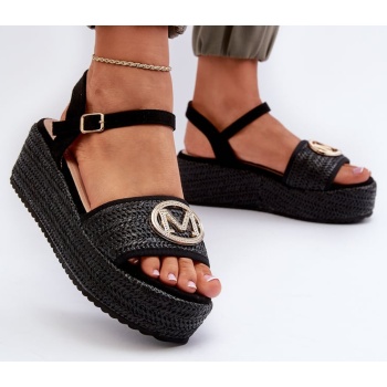 women`s wedge sandals with a braid σε προσφορά
