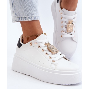 white women`s sneakers with celedria σε προσφορά