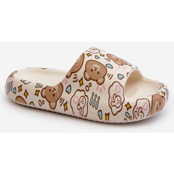 children`s light slippers with teddy