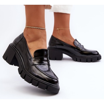 women`s loafers with chunky heels big σε προσφορά