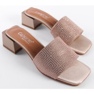  capone outfitters women`s flat toe single strap block heel slippers